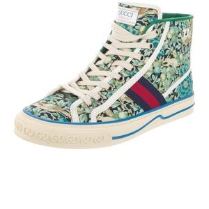 Gucci canvas printed sneakers